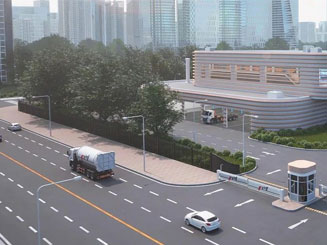 再出大招！福沙巴官网体育大型竖式垃圾转运站，日处理量可超1000吨